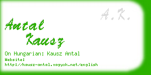 antal kausz business card